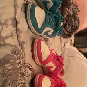 Kids' Blue and Pink Sneakers